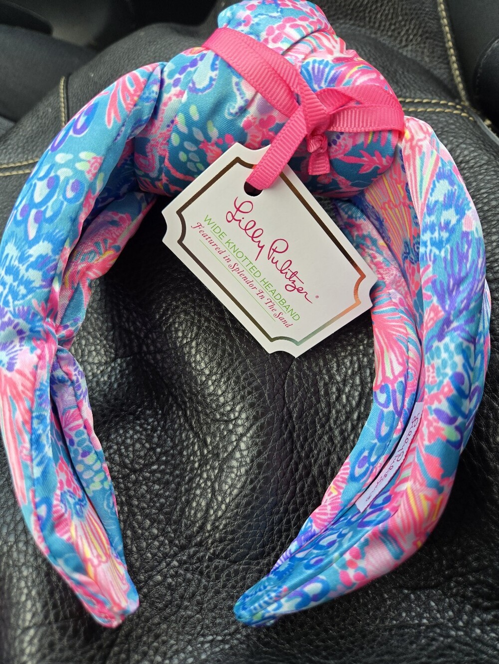 Lilly Pulitzer Splendor In The Sand Wide Knotted Headband NWT